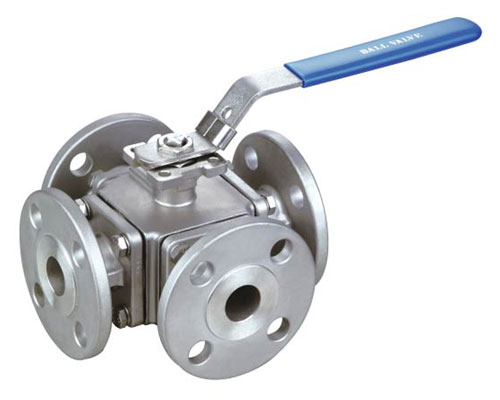 4-WAY BALL VALVE, 150LBS, DIRECT MOUNTING PAD