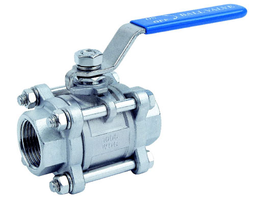 3-PC FULL PORT BALL VALVE, 1000PSI