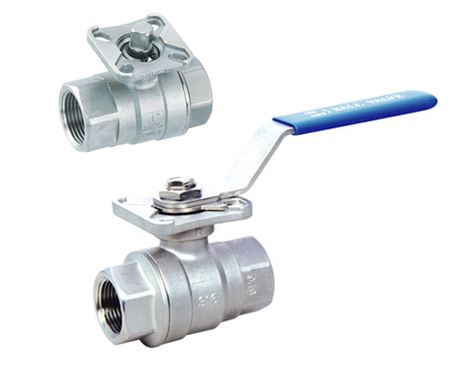 2-PC FULL PORT BALL VALVE, 1000PSI, DIRECT MOUNTING PAD