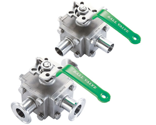 3-WAY SANITARY BALL VALVE